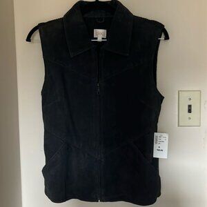 NWT Cleo real Sueded Leather Vest